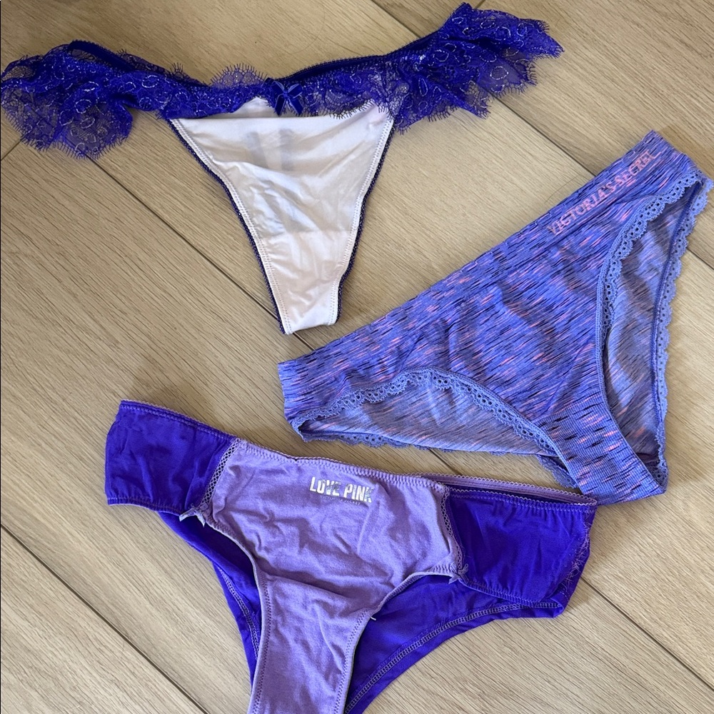 Victoria's Secret Purple Panty Trio